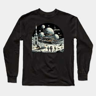 Lunar Frontier: Moon Base Alpha Long Sleeve T-Shirt